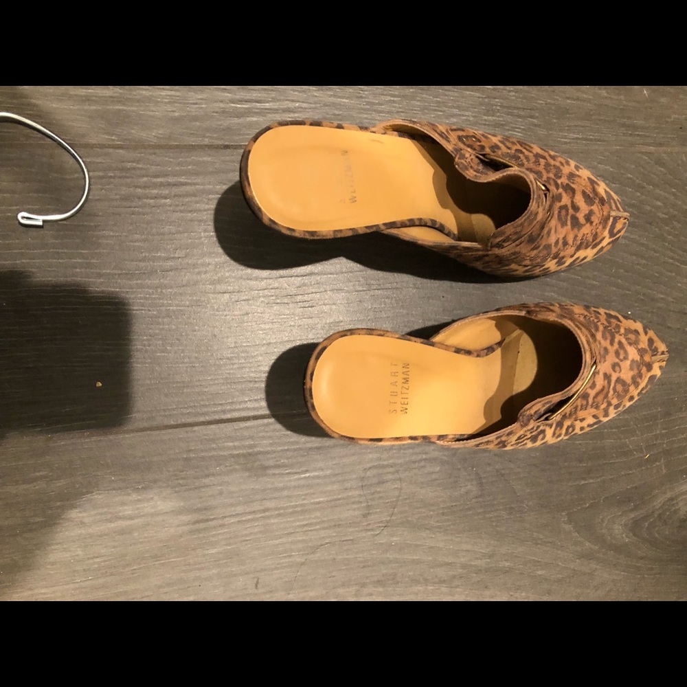 Stuart Weitzman Leopard Print Slip-Ons - image 2